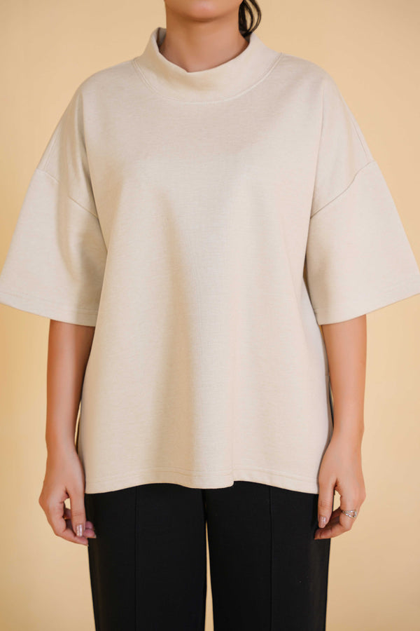 Short Sleeve High Neck T