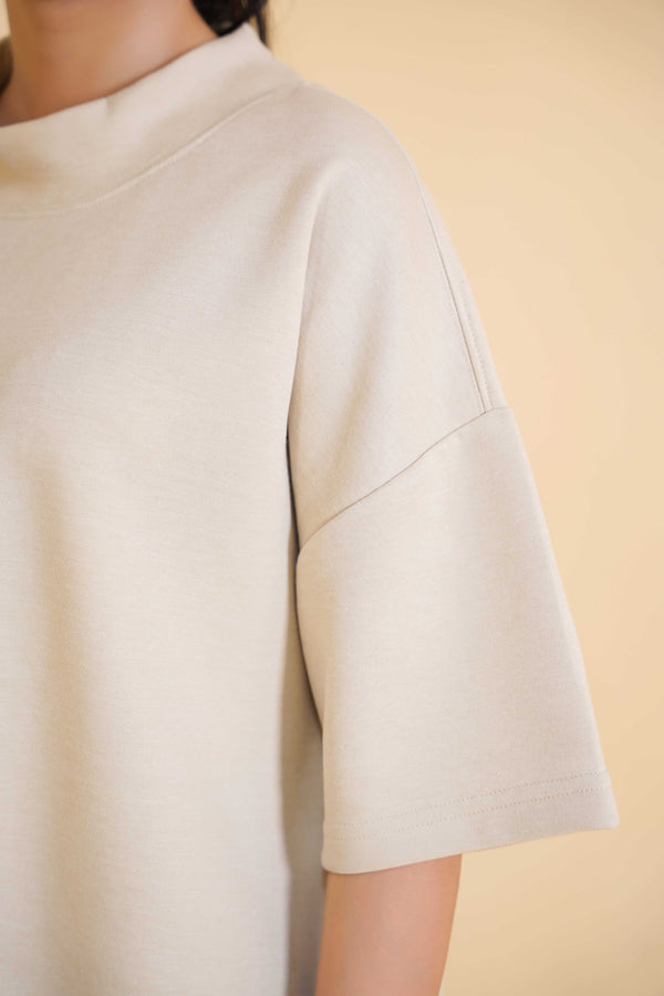 Short Sleeve High Neck T