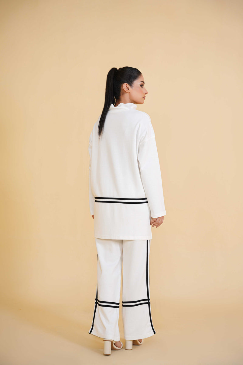 Contrast Stripe Relaxed Bottom