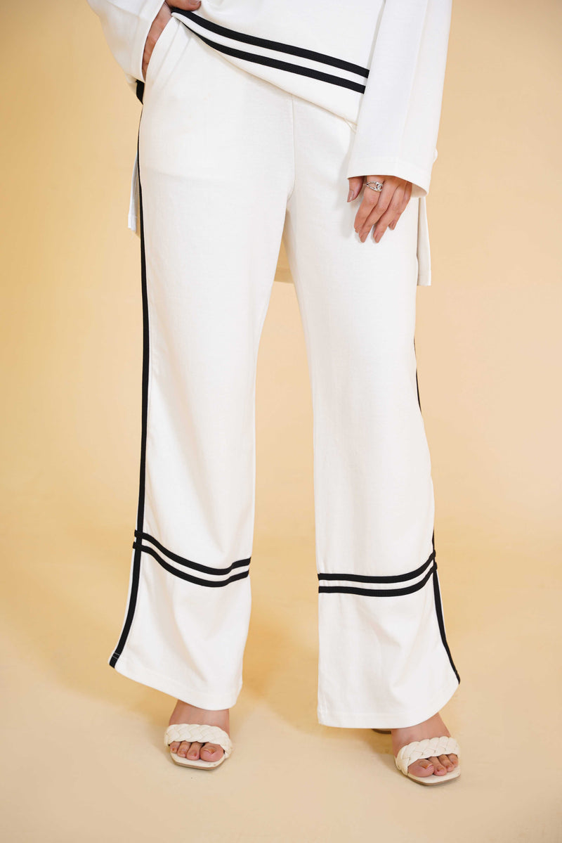 Contrast Stripe Relaxed Bottom