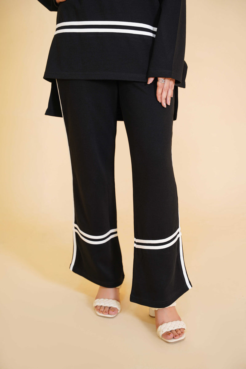 Contrast Stripe Relaxed Bottom