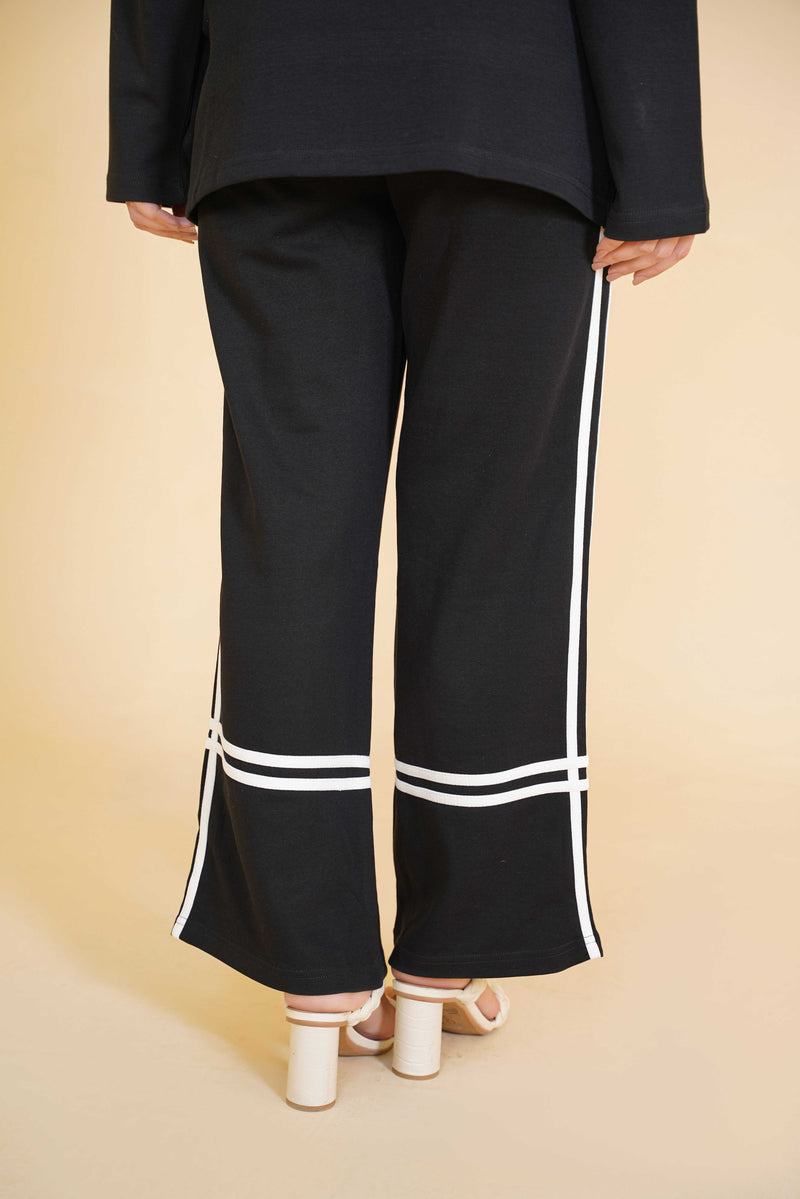 Contrast Stripe Relaxed Bottom