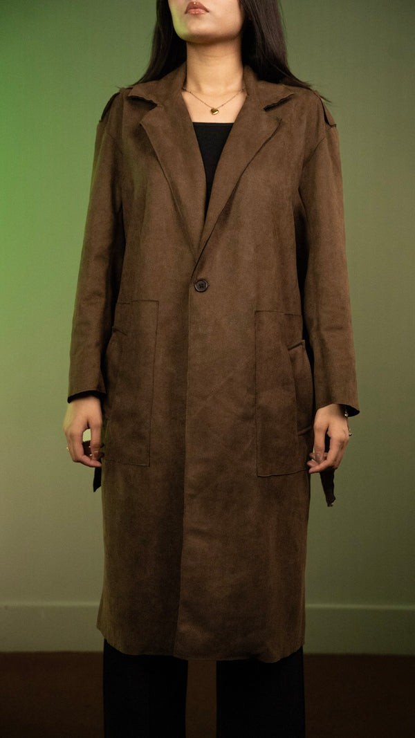 Long Suede Coat